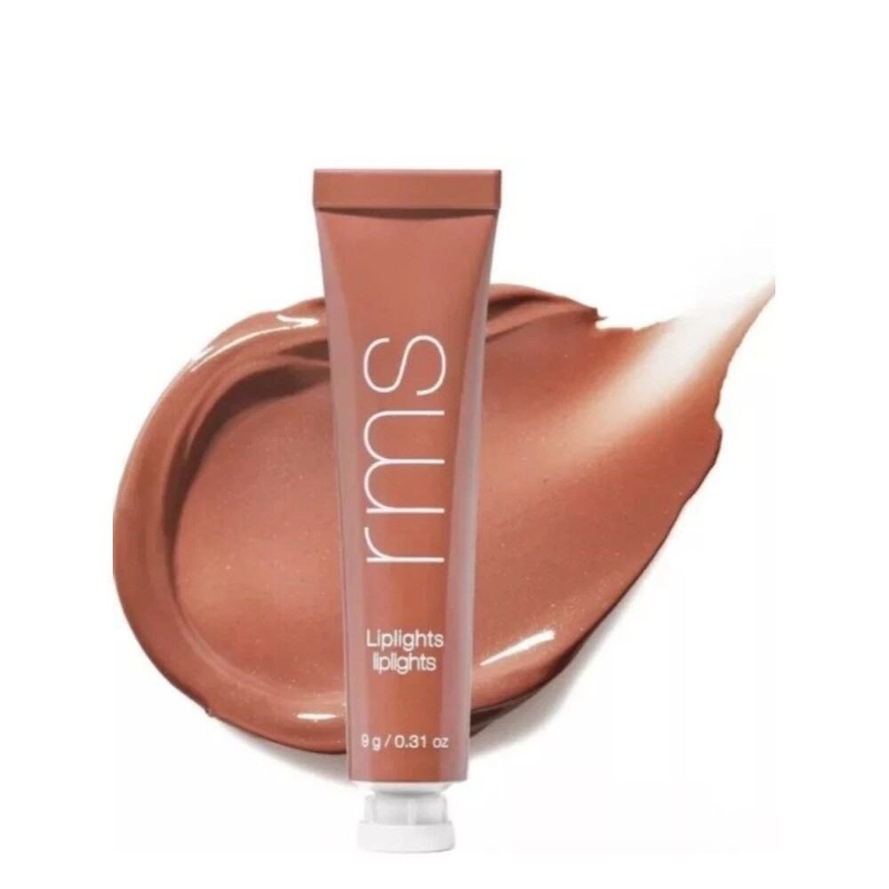 RMS Beauty Liplights Cream Lip Gloss BISOU 0.31 Oz. Full Size Lip Gloss NIB